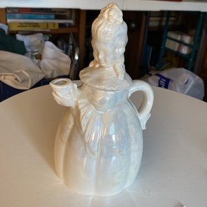 Vintage, Victorian teapot, Stephen F Austin, lusterware pottery teapot, 9 inches